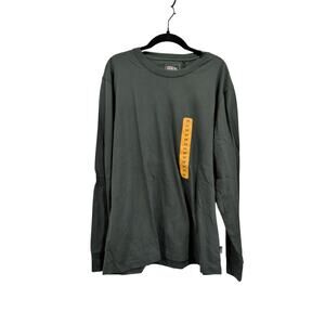 Eddie Bauer Men's Long Sleeve Green Crewneck T-Shirt Size M